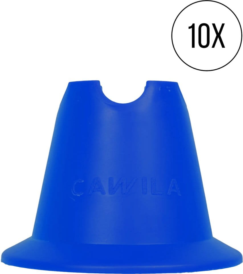 Trainingshütchen Cawila Mini-Pylone 10er Set Blau
