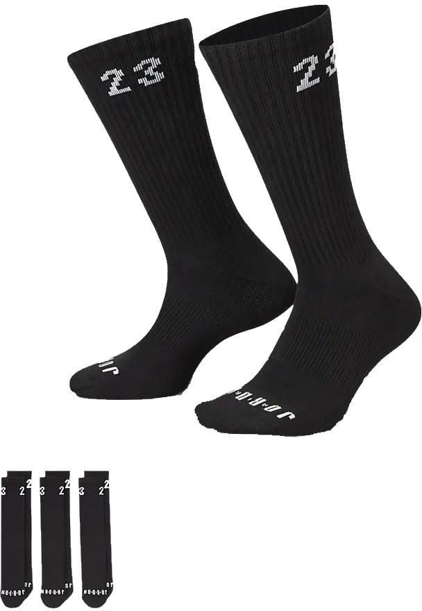 Socken Jordan Essential Crew 3 Pack Socks Black